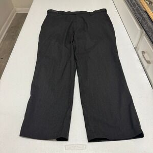 Dockers Premium Prescot Dress Pants Mens 38x30 Charcoal Grey D3 Classic Fit Flat